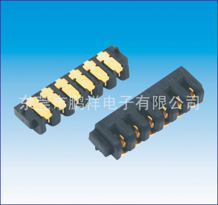 002系列，2.0mm電池母座6PIN