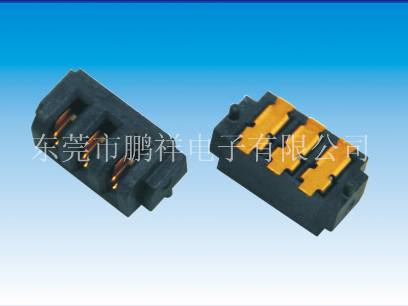 027系列B款，2.0mm間距3PIN電池母